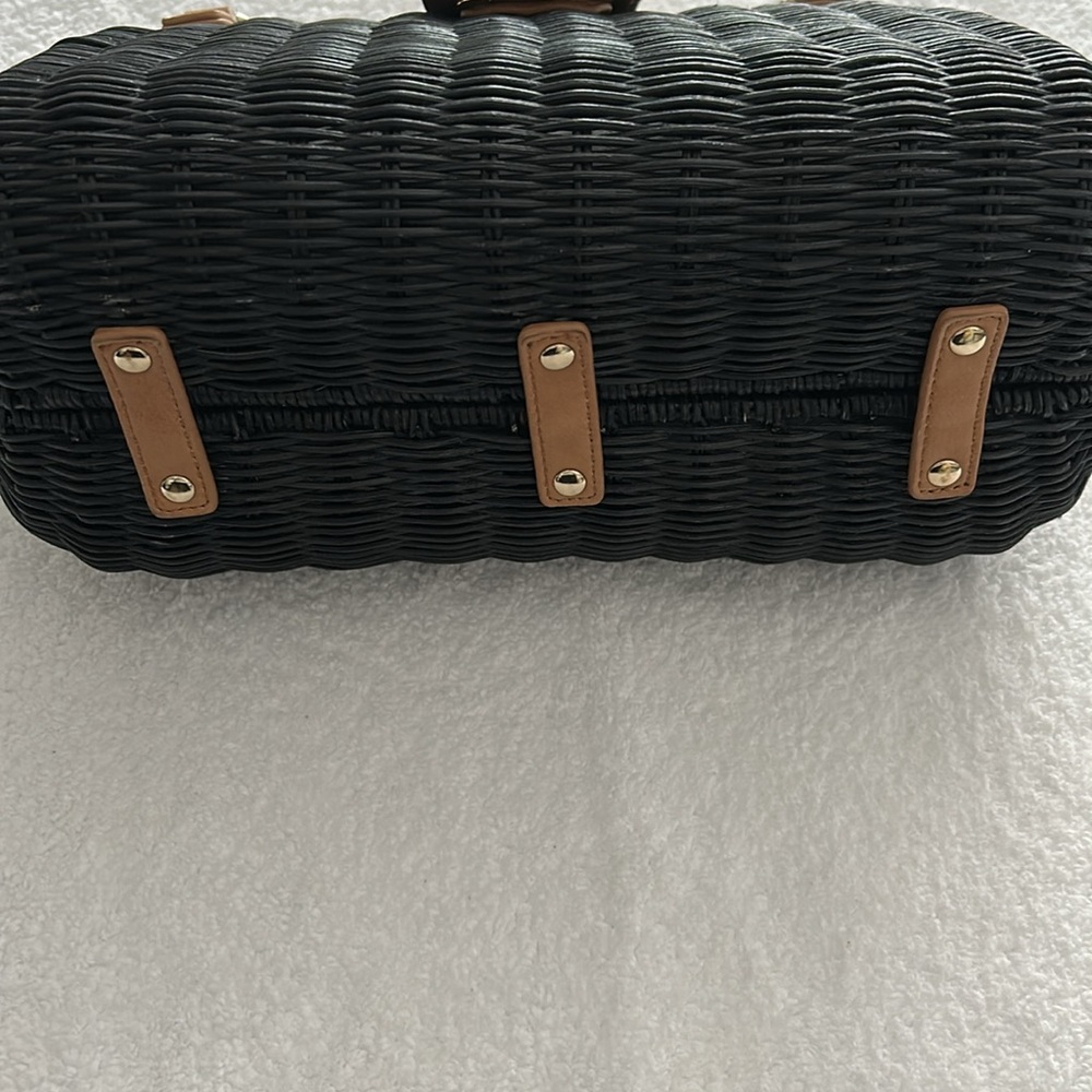 Talbots Black Rattan Bag - Picture 15 of 16